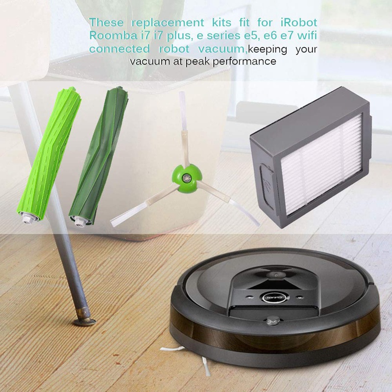 Bộ Phụ Kiện Thay Thế Cho Robot Hút Bụi IRobot Roomba E5 E6 E7 I7 I7 + I6 I8 I3 I4 Plus 3150 E &amp; I
