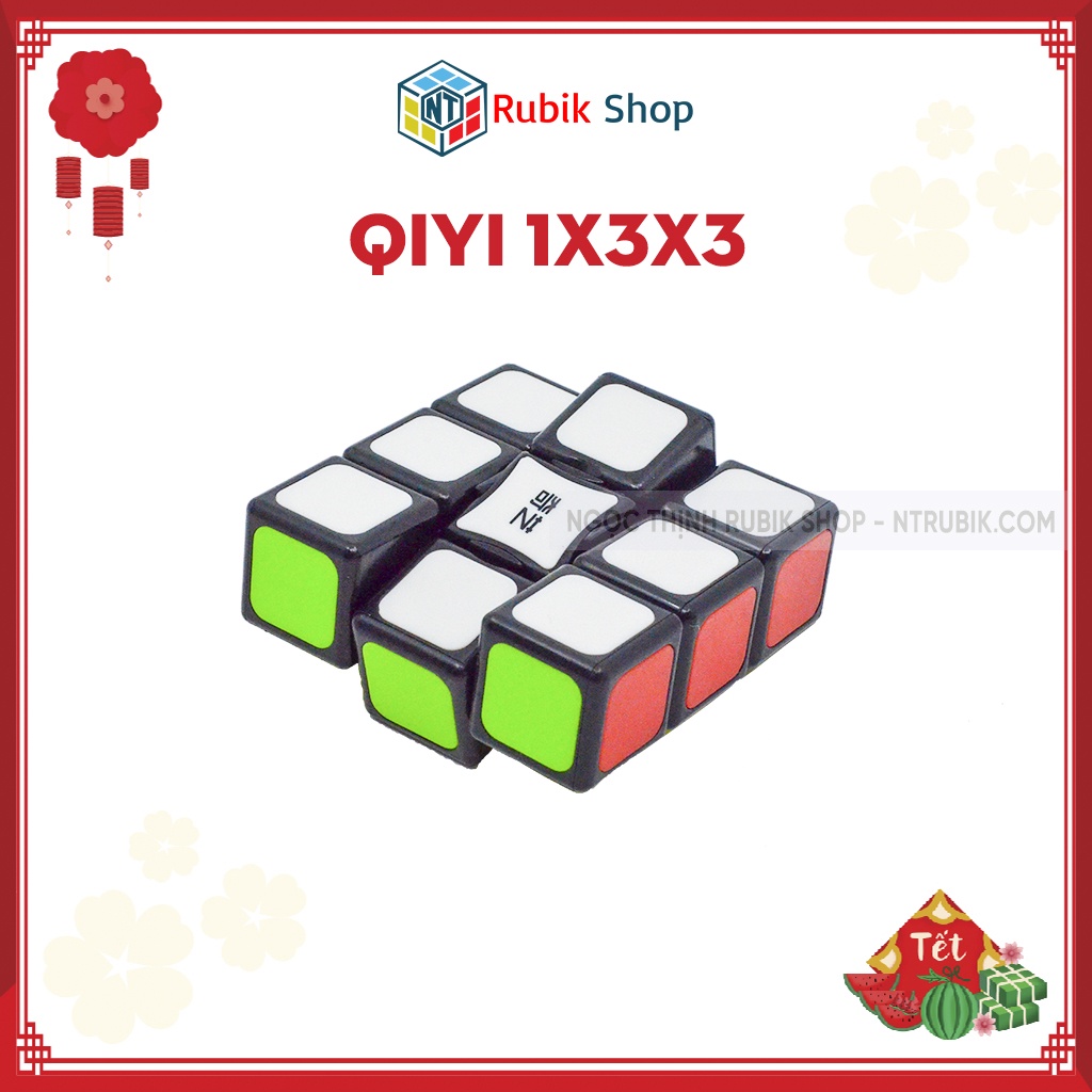 Rubik Biến Thể 1x3x3 QiYi màu đen (Black) - QIYI SUPER FLOPPY 1X3X3