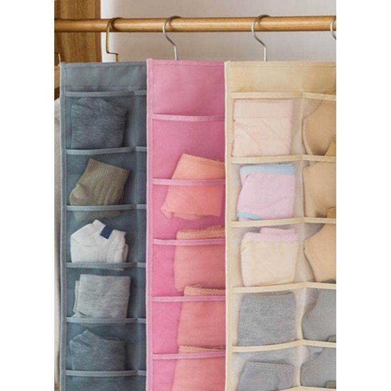 Túi treo đồ lót, vớ 2 mặt 30 ngăn