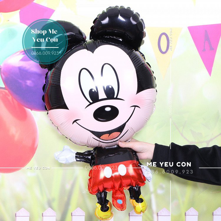 Bóng Mickey Trang Trí Sinh Nhật Sự Kiện 36inch, Phụ Kiện Trang Trí Tiệc Thôi Nôi Cho Bé Trai Bé Gái Siêu Đẹp HOT