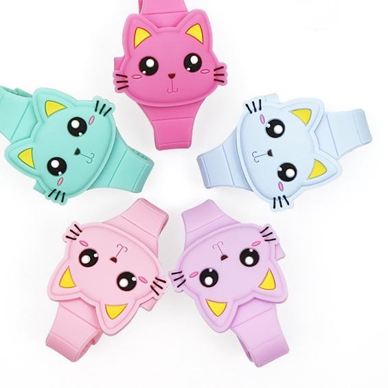 Đồng Hồ Đeo Tay Silicone Hình Mèo Hoạt Hình Cho Bé | BigBuy360 - bigbuy360.vn