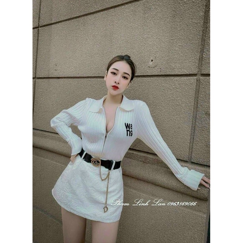 CHÂN VÁY GẤM KÈM ĐAI QUẢNG CHÂU MS22119