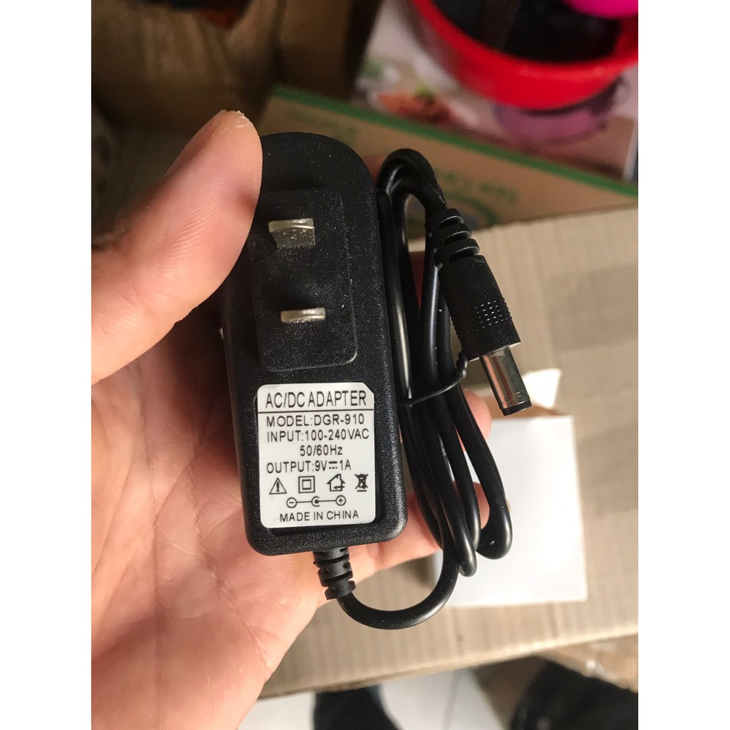 Sạc 9V1A cho loa kéo nhỏ, loa trơ giảng