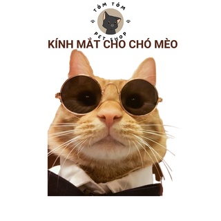 Phụ kiện chó mèo, kính cho mèo, kính cho chó, kính mắt thời trang cho chó mèo 8 cm