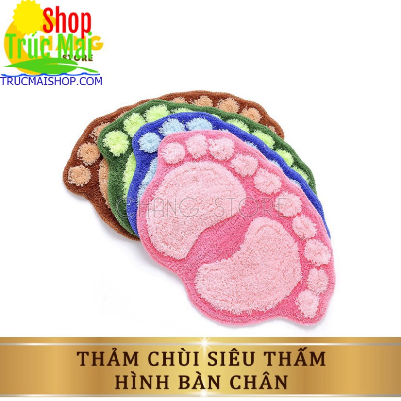 Thảm Lau Chân Hình Bàn Chân Siêu Thấm