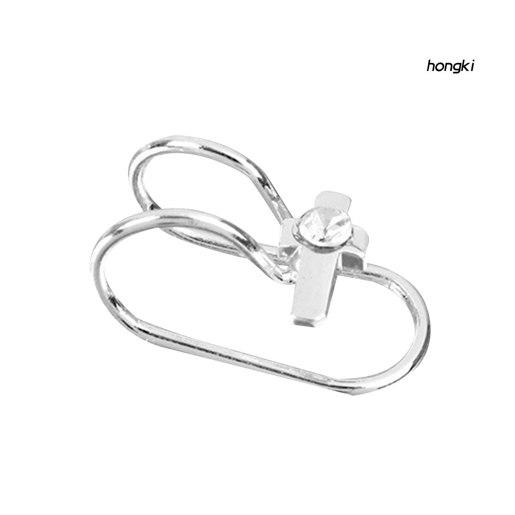 1 Khuyên Vành Tai Đính Đá / Ngọc Trai Giả Thời Trang Cho Nữ