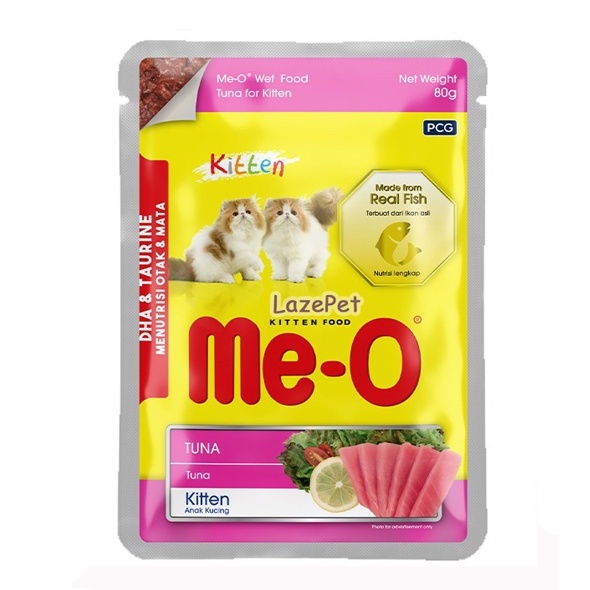 Pate mèo Me-O gói 80g - Pate cho mèo con, mèo lớn thơm ngon đầy đủ dinh dưỡng LazePet