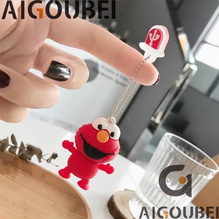 [Spot &amp; COD] USB 2.0 Phim hoạt hình dễ thương Silicone Sesame Street 3 màu Thích hợp cho máy tính xách tay Ổ đĩa USB di động Lightning Drive 1GB 2GB 4GB 8GB 16GB 32GB 64GB 128GB