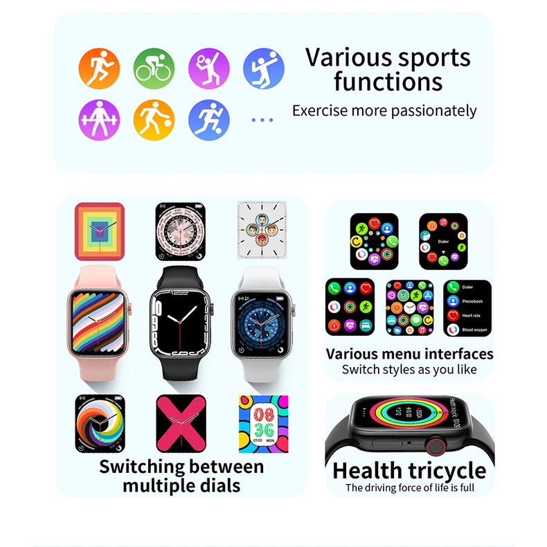 T900 Max Pro L Bluetooth Thông Minh 8 Gọi Đo Nhịp Tim Huyết Áp 1.92 Inch Model mới nhất 2022