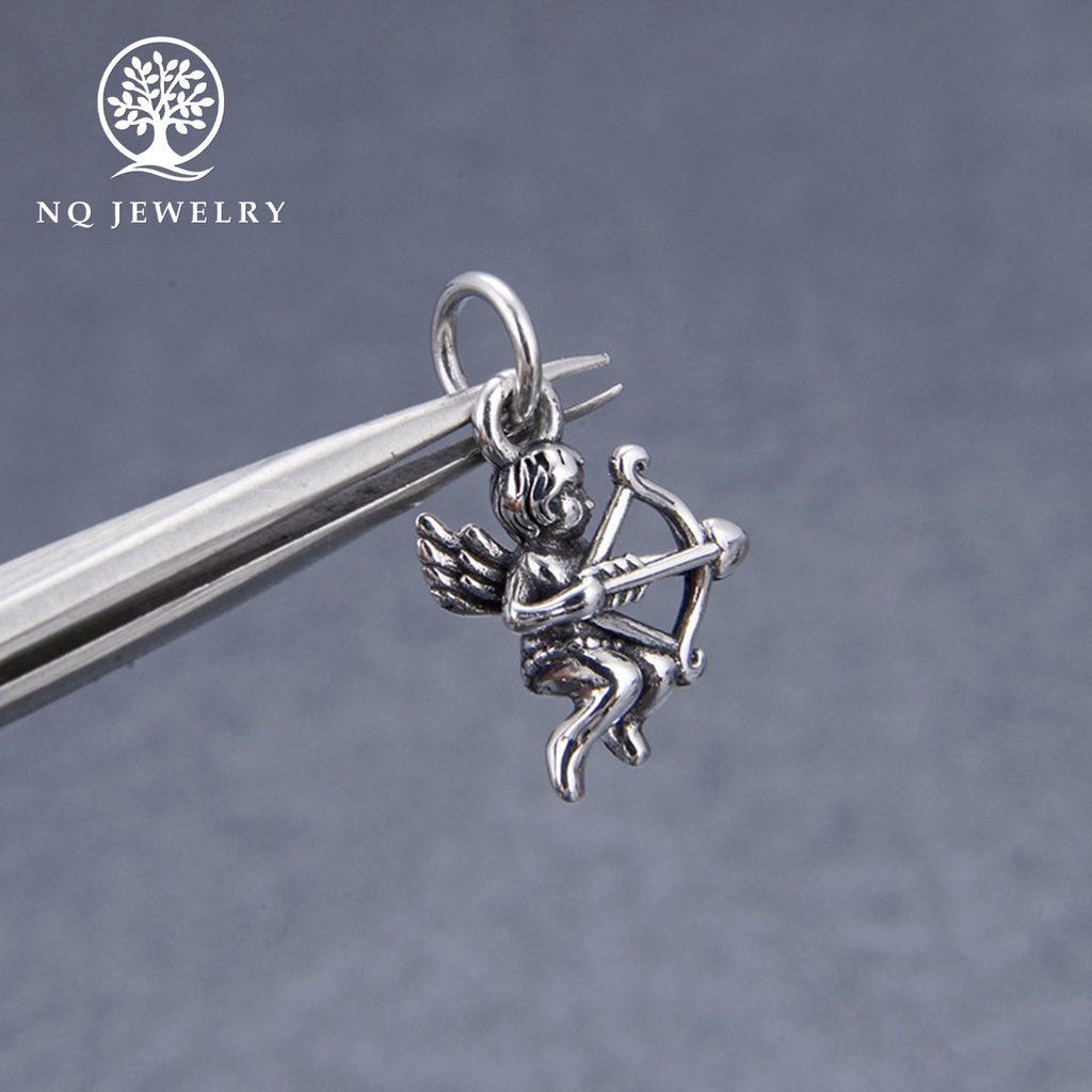Charm bạc thần tình yêu treo - NQ Jewelry