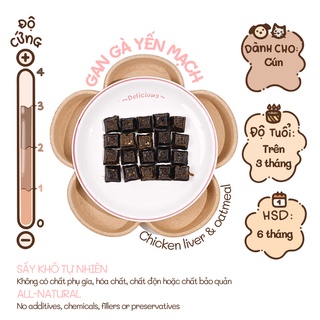 Treat Bánh Thưởng Cho Chó Cookie Gan Gà Sấy Khô DOGGOSTYLE Homemade Cung Cấp Protein Chất Xơ Cải Thiện Tiêu Hóa