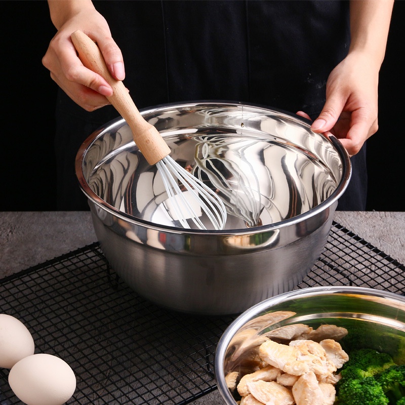 Bát trộn thực phẩm ANAEAT cần thiết cho việc nấu nướng trong nhà bếp bằng thép không gỉ