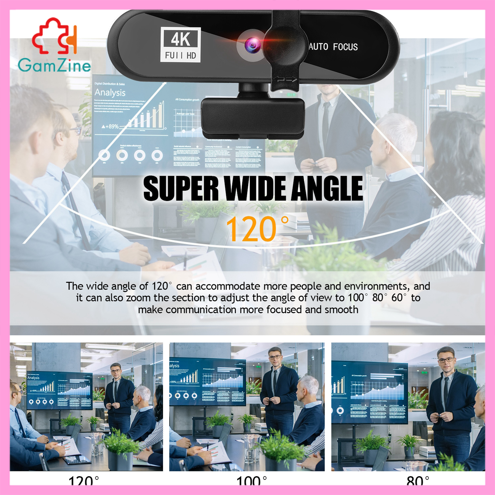 Webcam 1080p / 2k / 4k Full Hd Cho Máy Tính