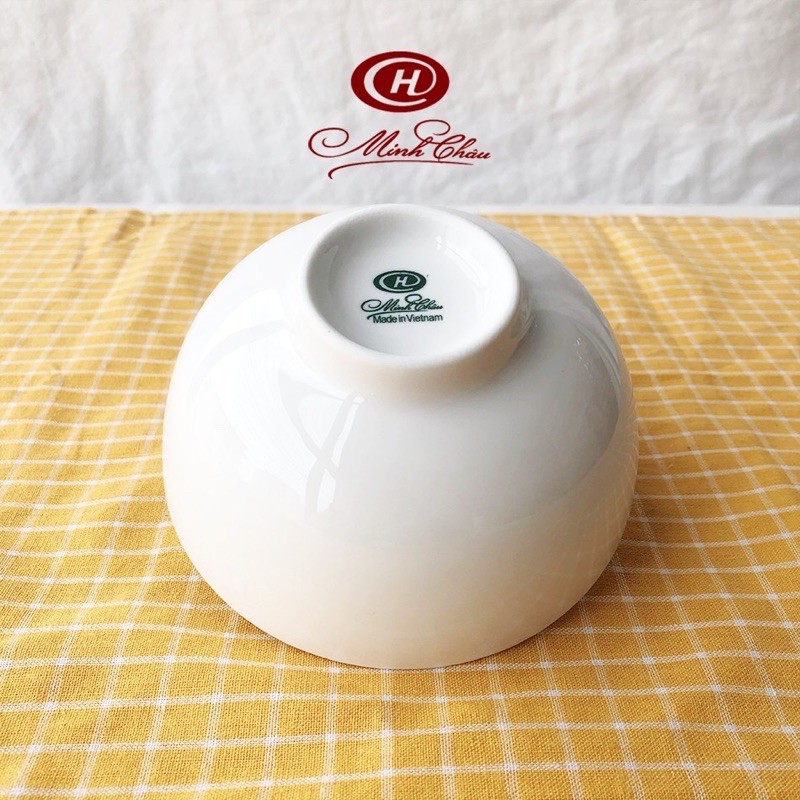 Set 10 chén- Set 6 Chén Bát Ăn Cơm Sứ Trắng Minh Châu bát cơm hàng Việt Nam chất lượng cao