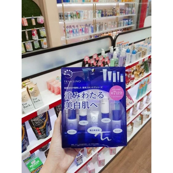 Set mini Transino 5 món cho da NÁM TÀN NHANG - dưỡng da sáng hiệu quả trong 7 ngày - chính hãng Nhật Bản