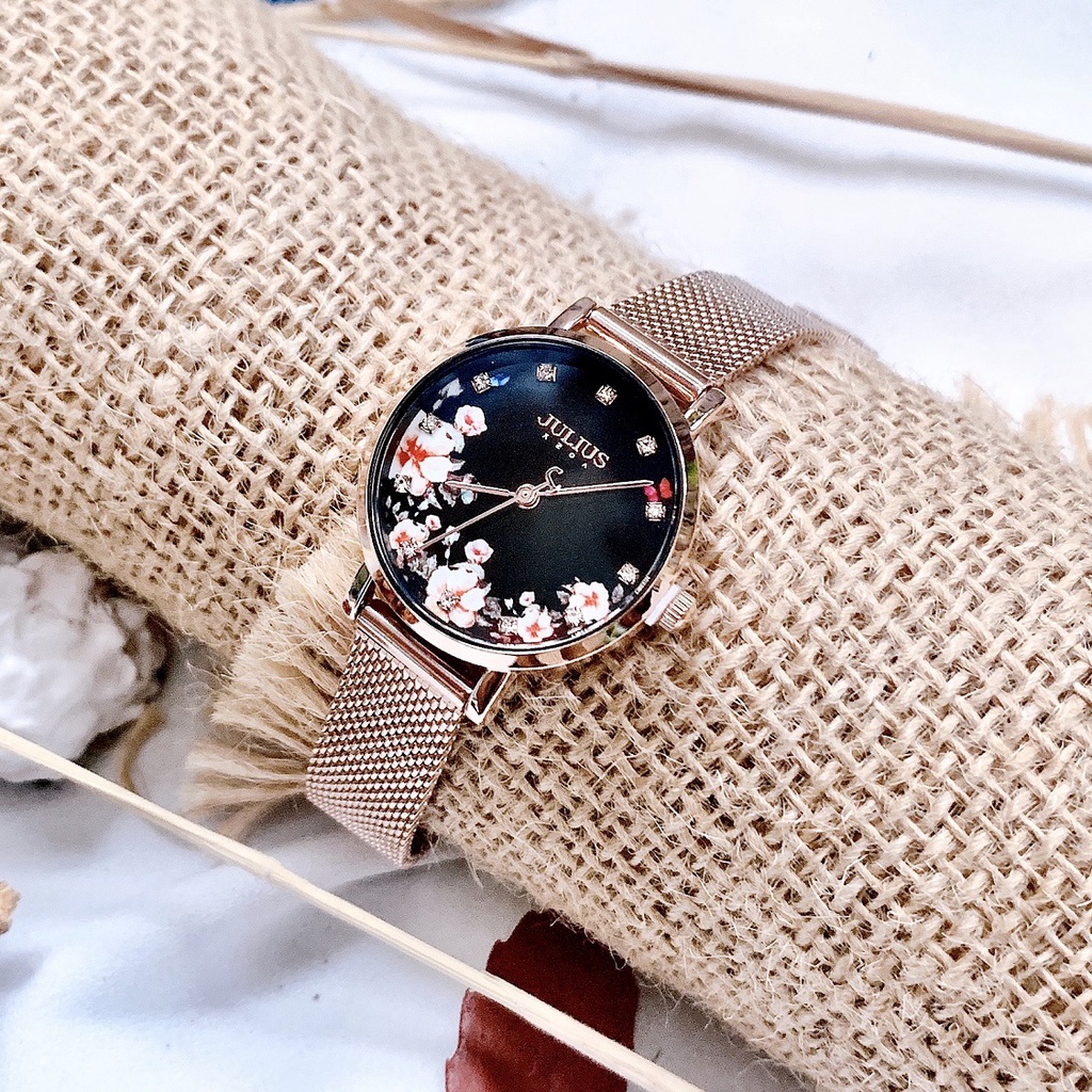 Combo Đồng hồ Julius nữ JA-1164 + vòng tay | Julius Official