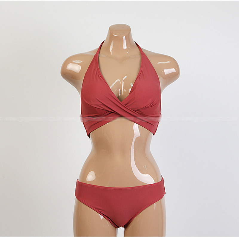 Bộ Bikini Hai Mảnh Cổ Chữ V Khoét Sâu Gợi Cảm Cho Nữ 2020