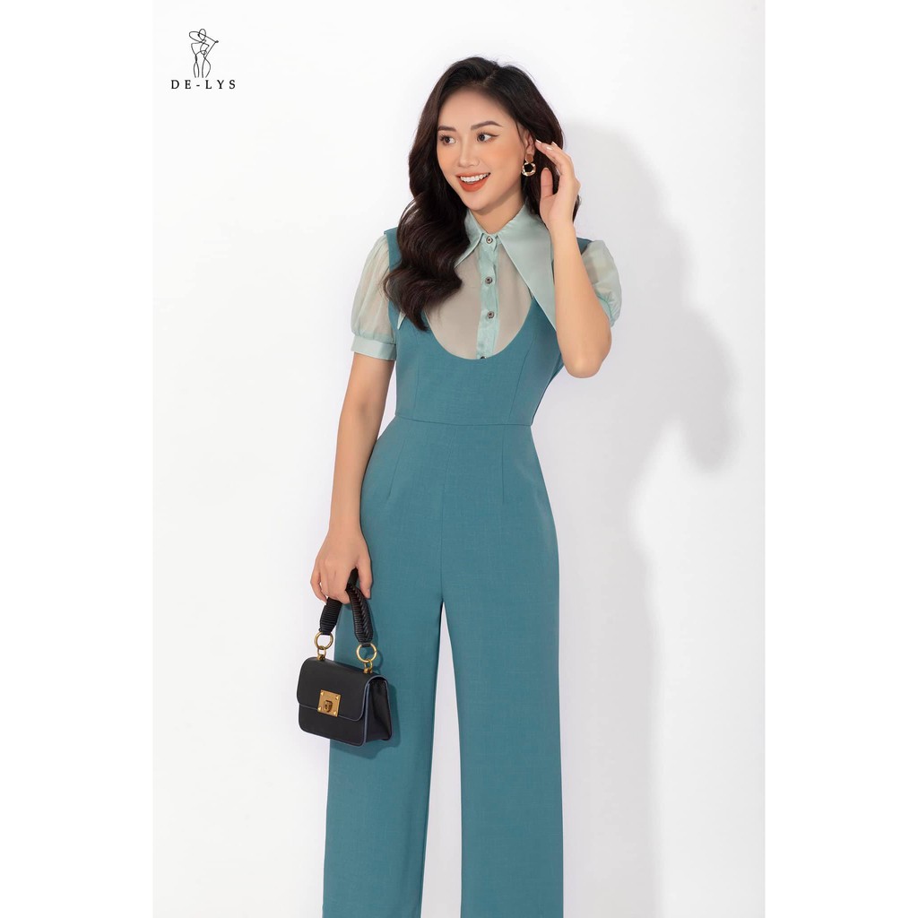 Jumpsuit nữ dài 2 dây Delys jum nữ dài ống rộng hàng thiết kế cao cấp