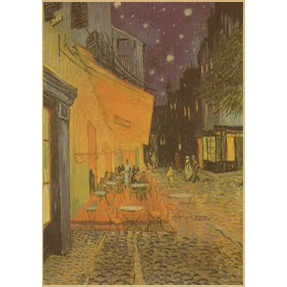 Poster Dán Tường Tranh Sơn Dầu Nghệ Thuật Hình Bức Tranh Sơn Dầu Van Gogh MS:225
