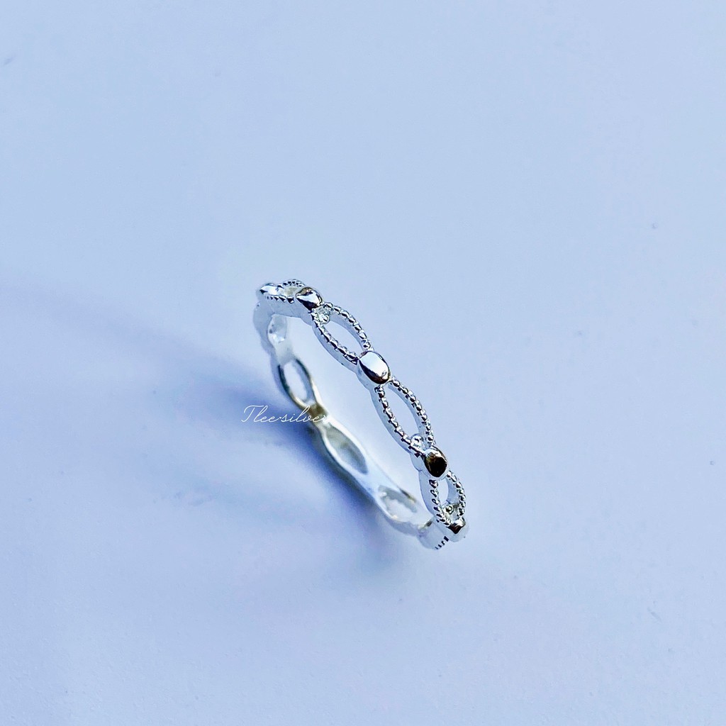 Nhẫn bạc TLEE Connec trơn đơn giản TleeJewelry A0300