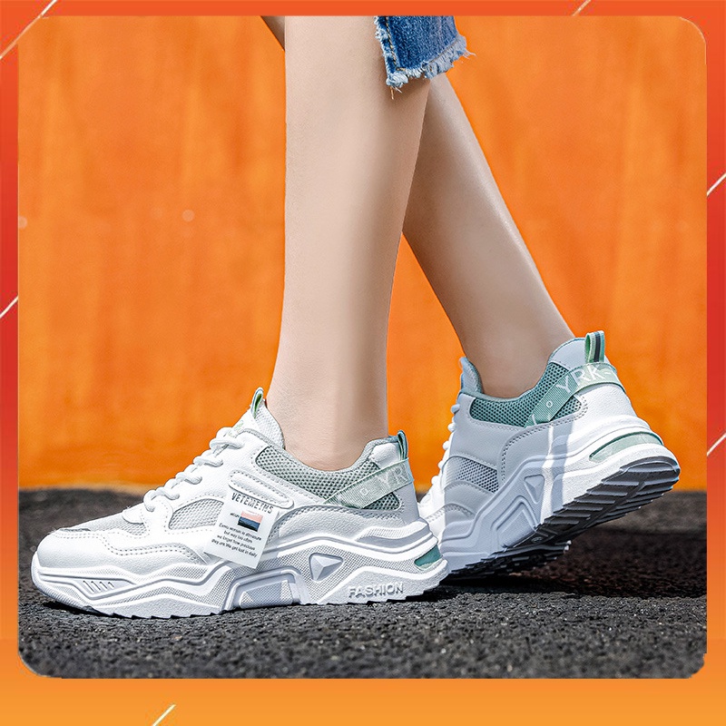 Giày Sneaker Nữ Độn Đế Cao Cấp Đế Mềm Kiểu Dáng Hàn Quốc - Q201