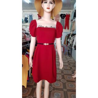 Đầm xòe tay phồng