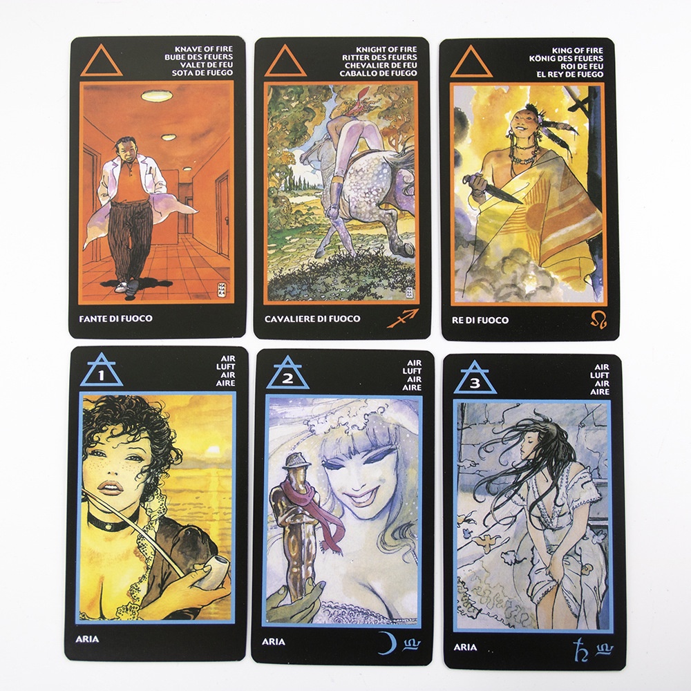 [Mạ Cạnh] Bộ Bài Manara Erotic Tarot Hộp Thiếc Mạ Cạnh Đen 78 Lá Tặng File Tiếng Anh Và Đá Thanh Tẩy TH96