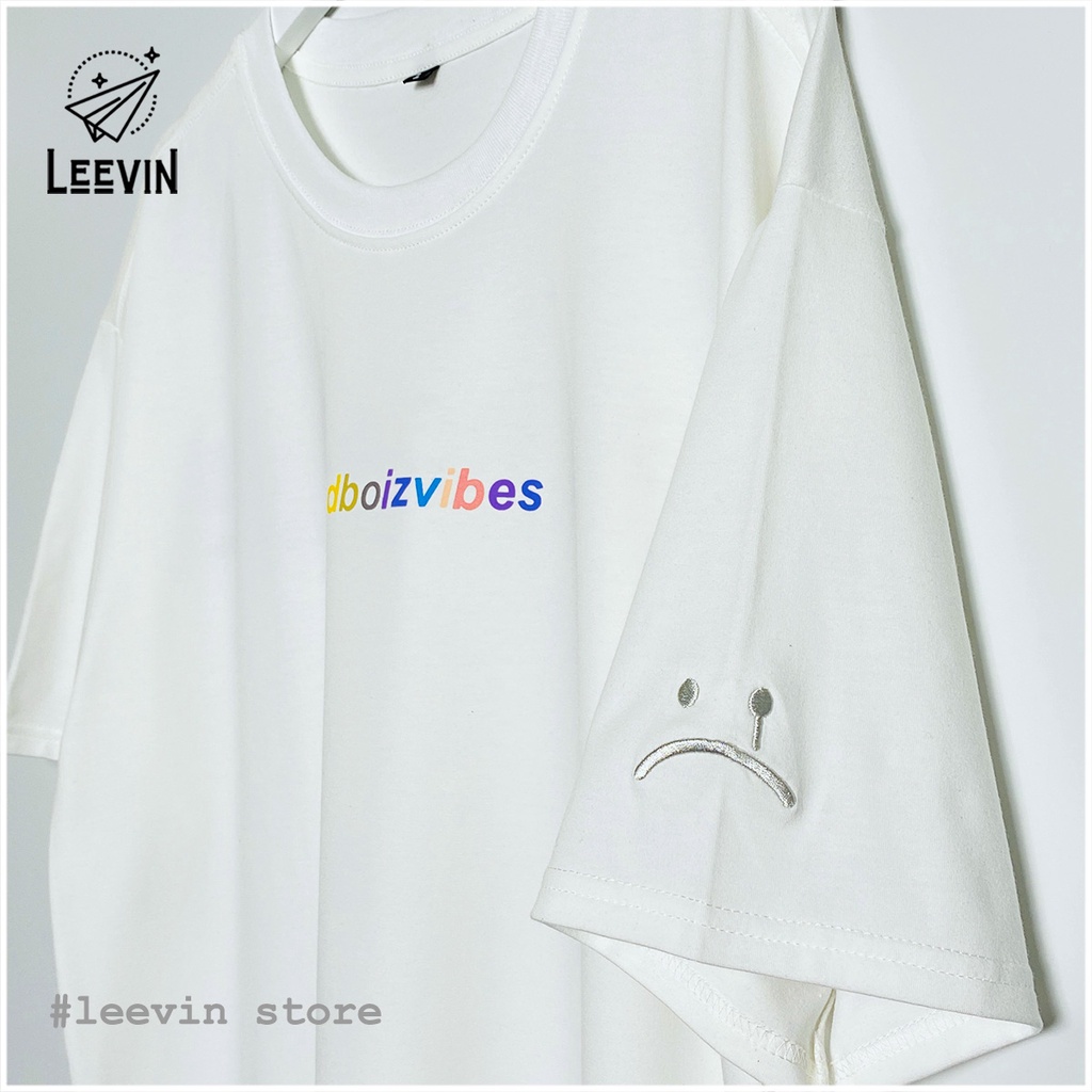 Áo Thun Nam Nữ SADBOIZ VIBES Form Rộng Unisex - Kiểu áo phông tay lỡ oversize Sad boiz vibes Local Brand Leevin Store | BigBuy360 - bigbuy360.vn