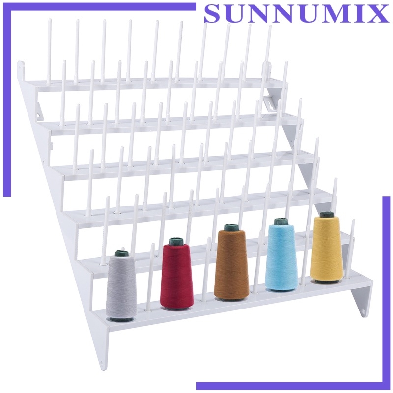 [SUNNIMIX]Sewing Thread Rack Needlework 60 Spool Holder Organizer Stand