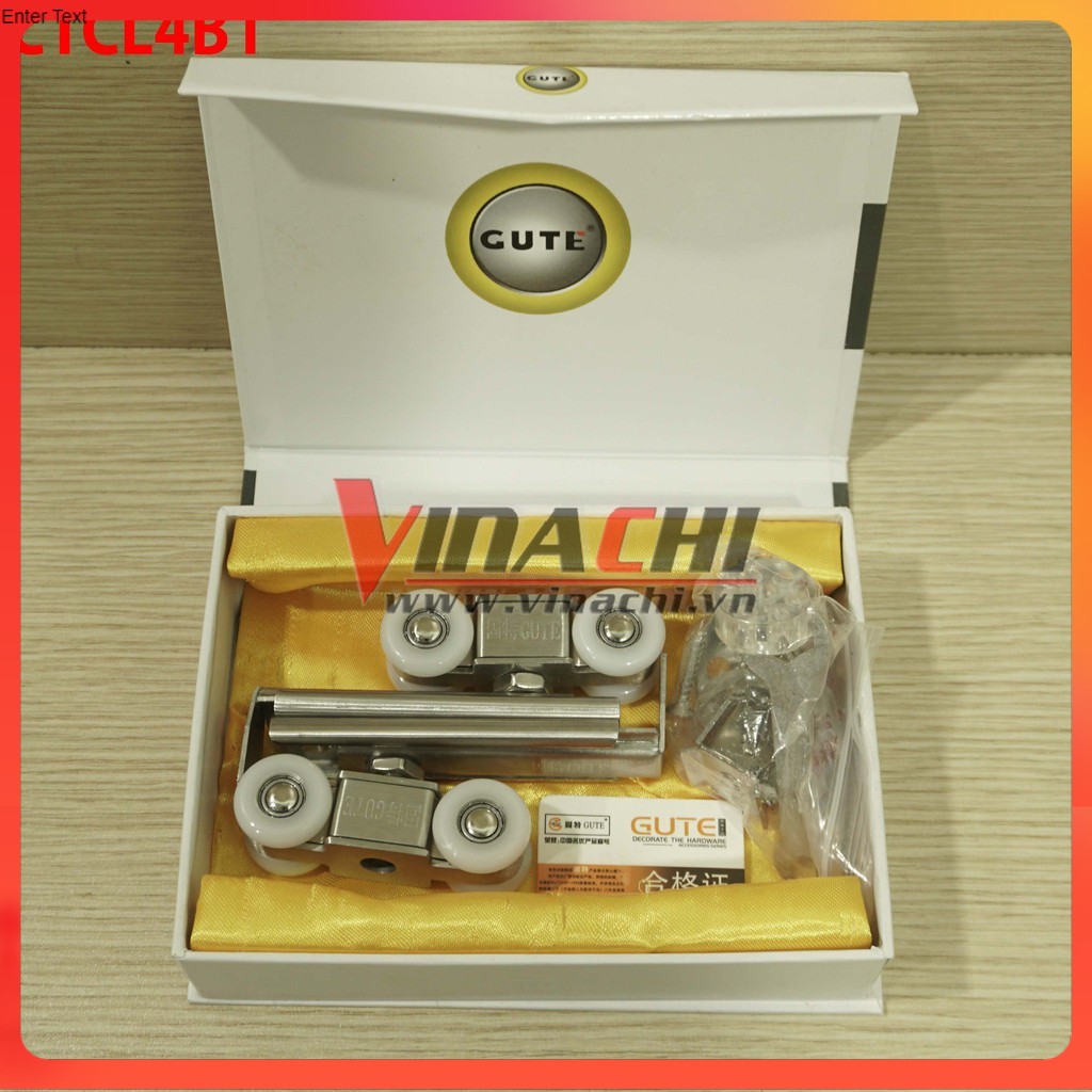 CON TRƯỢT CỬA LÙA 4 BÁNH GUTE - 1 BỘ 2 CÁI hàng cao cấp