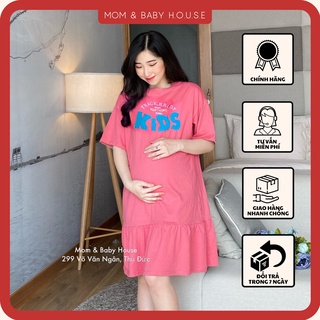 Đầm thun bầu mặc cả bầu và sau sinh ( chất đẹp có video )