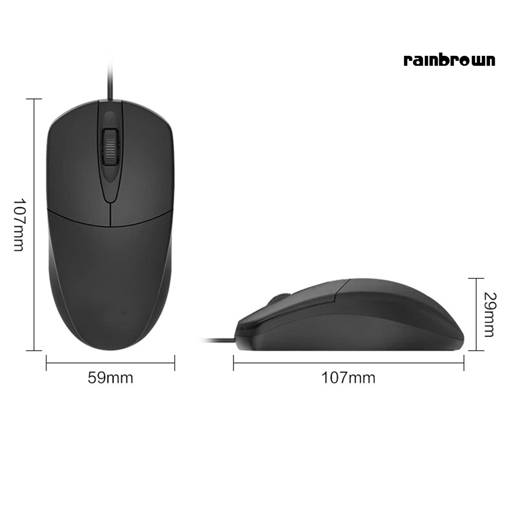 MS121 Mouse Unique Ergonomic Design ABS USB Wired Optical Mouse for Computer /RXDN/