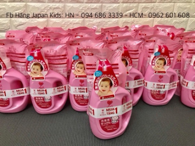 Nước giặt Arau Baby Nhật Bản - Mua 1 tặng 1