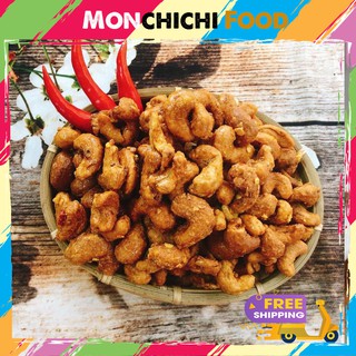 500g Điều rang tỏi ớt loại 1 thơm ngon ăn vặt Chú Béo Monchichi Food