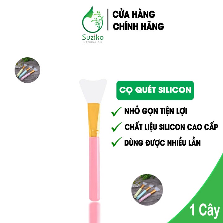 Cọ quét mặt nạ SUZIKO đầu sillicon mềm dẻo cao cấp 10g