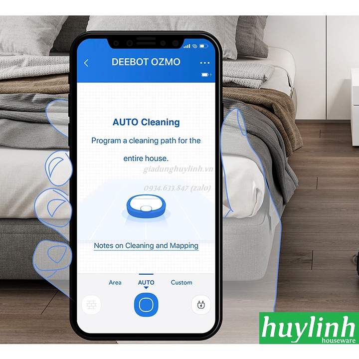 [Mã ELHAMS5 giảm 6% đơn 300K] Robot hút bụi lau nhà Ecovacs Deebot OZMO 950 [DX9G] - Chính hãng - Bản Quốc Tế