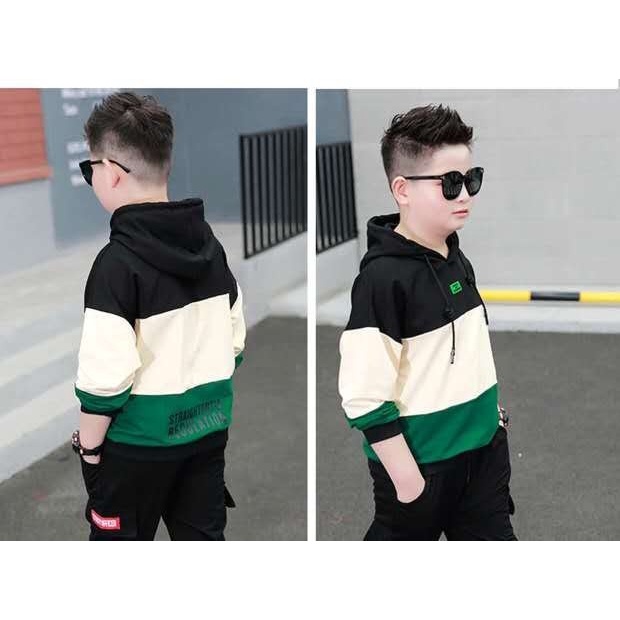Set bộ quần áo trẻ em thu đông dành cho bé trai mẫu 3 khoang  5-14 tuổi . MA71