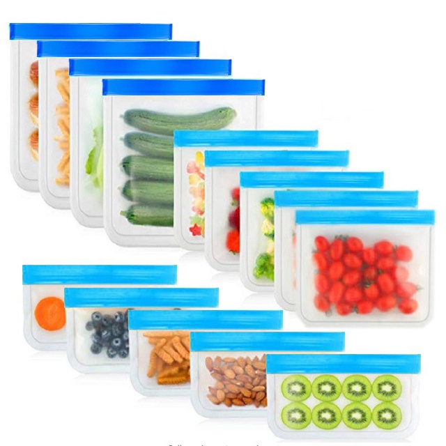 Túi silicone đựng thực phẩm chống rò rỉ đa năng tái sử dụng được