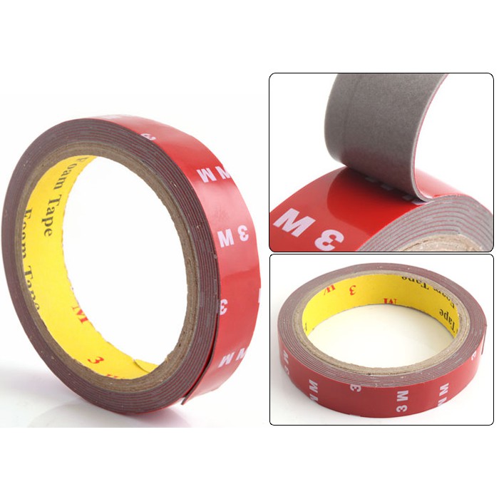 Cuộn băng keo dán hai mặt bằng xốp acrylic siêu dính dành cho trang trí viền xe hơi chuyên dụng | BigBuy360 - bigbuy360.vn