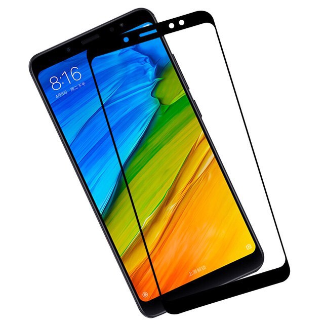 Kính cường lực Xiaomi Redmi 5 plus full màn hình 9D tặng giấy lau 2 lớp