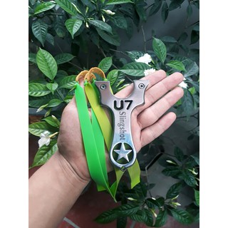 Ná cao su U7 hình ngôi sao Inox 304 - Tặng 2 dây thun