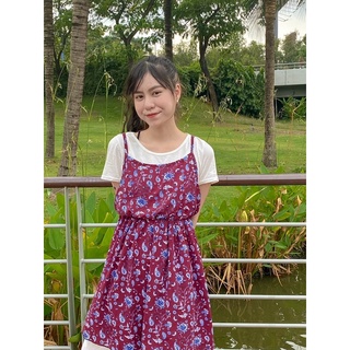 [ 2HAND ] ĐẦM HOA NHÍ NGẮN