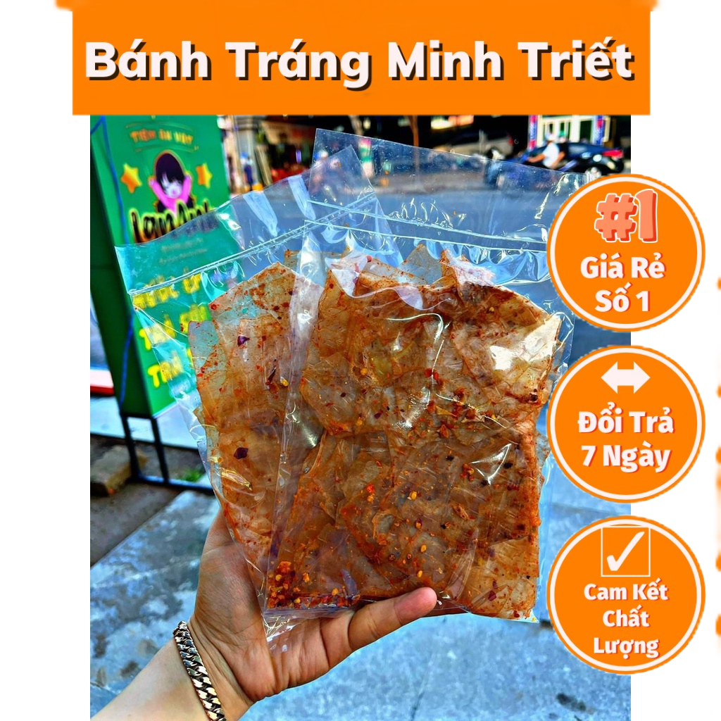 Combo 50 Bịch BÁNH TRÁNG MUỐI TỎI XIKE TÂY NINH CHÍNH GỐC GIÁ SỈ !!!