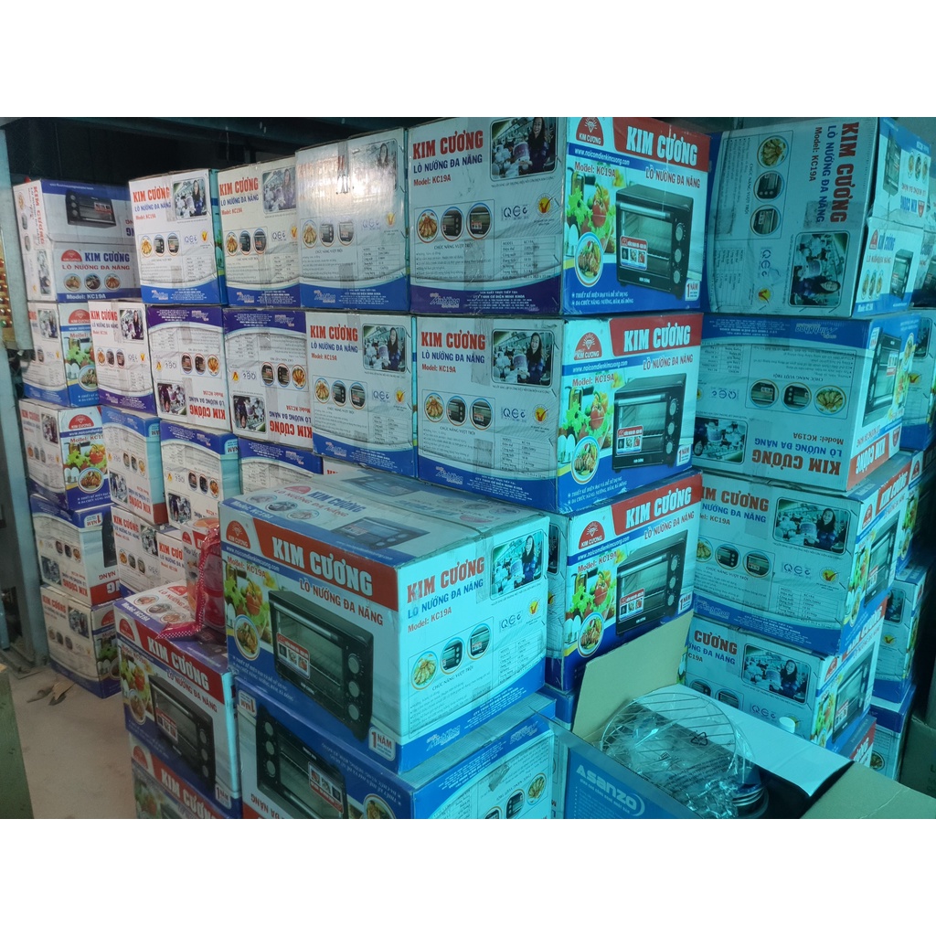 Lò nướng Điện Đa Năng 19 lít Kim Cương KC-19A, Công Suất 1300W, Phù Hợp Nướng Bánh- Gia Dụng Linh Nhi