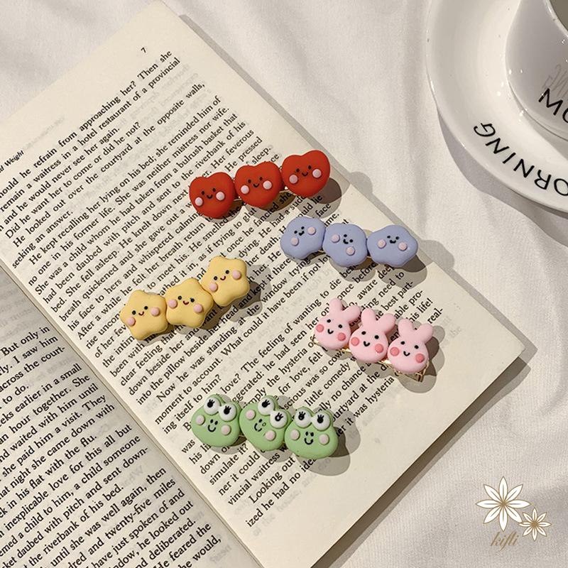 【Kifli.vn】Kẹp Tóc Hình Ngôi Sao Đám Mây Thỏ Ếch Trái Tim Đáng Yêu