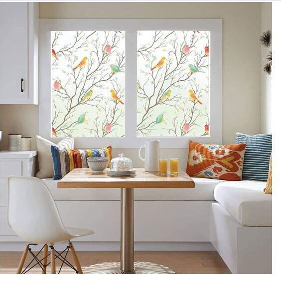 Phim Dán Kính Mờ Chống Nhìn Trộm Chống Chim Nhiều Màu Sắc Cho Phòng Ngủ / Nhà Tắm