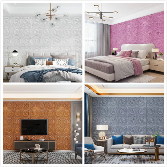 Giấy Dán Tường 3d Giả Gạch Chống Thấm Nước