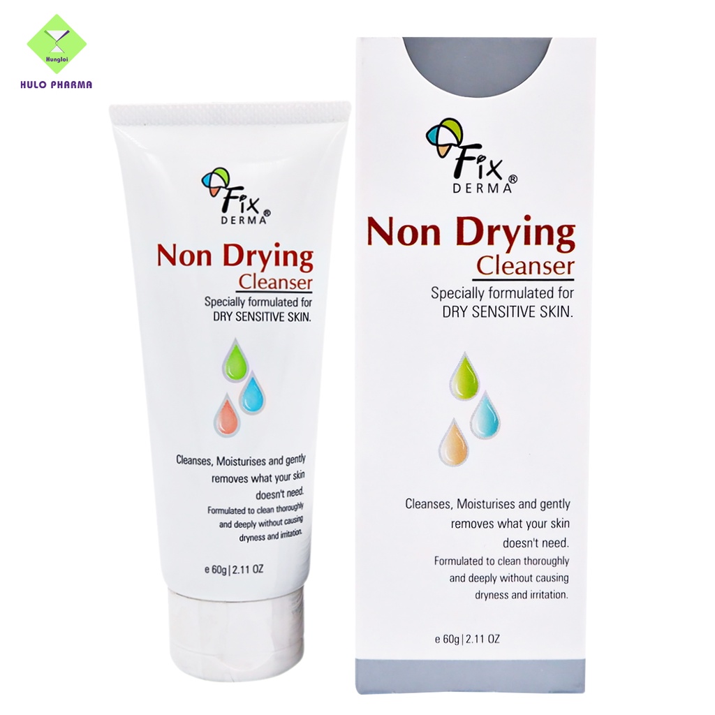 Sửa Rửa Mặt Cho Da Dầu Mụn Nhạy Cảm FIXDERMA Non Drying Cleanser Làm Sạch Bụi Bẩn, Giảm Mụn Bã Nhờn 60g