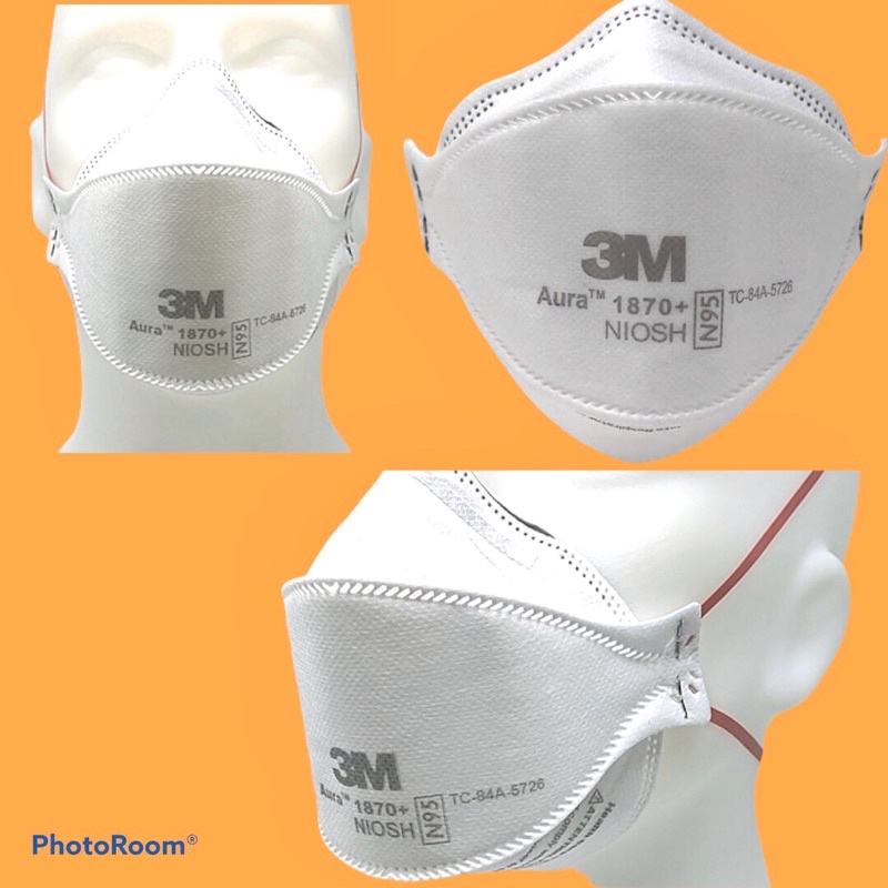 Khẩu trang Aura™ 1870+ 3M, tiêu chuẩn N95 - NIOSH - FDA