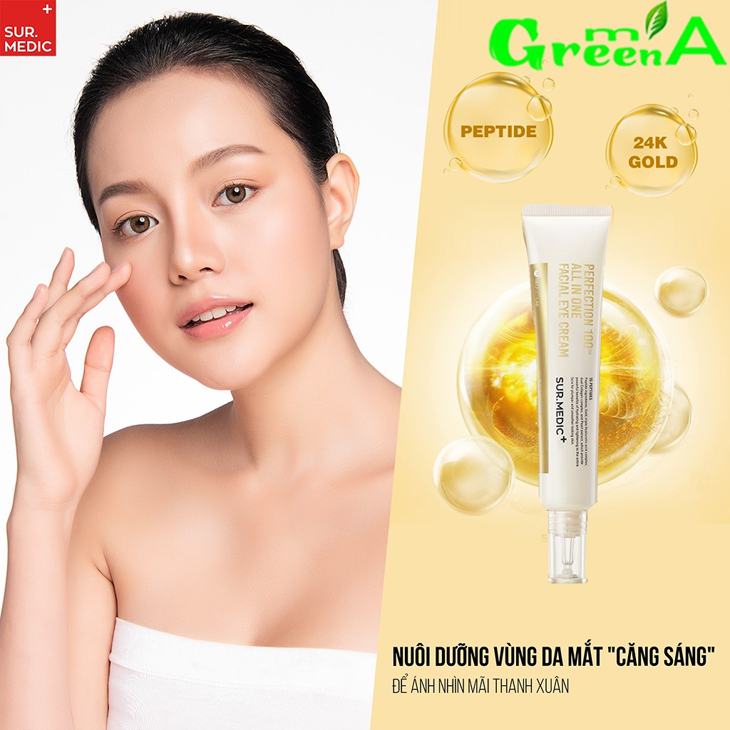 Kem Dưỡng Mắt SUR MEDIC Chống Lão Hóa Cải Thiện Nếp Nhăn Vùng Mắt Sur.Medic Perfection 100™ All In One Facial Eye Cream | BigBuy360 - bigbuy360.vn